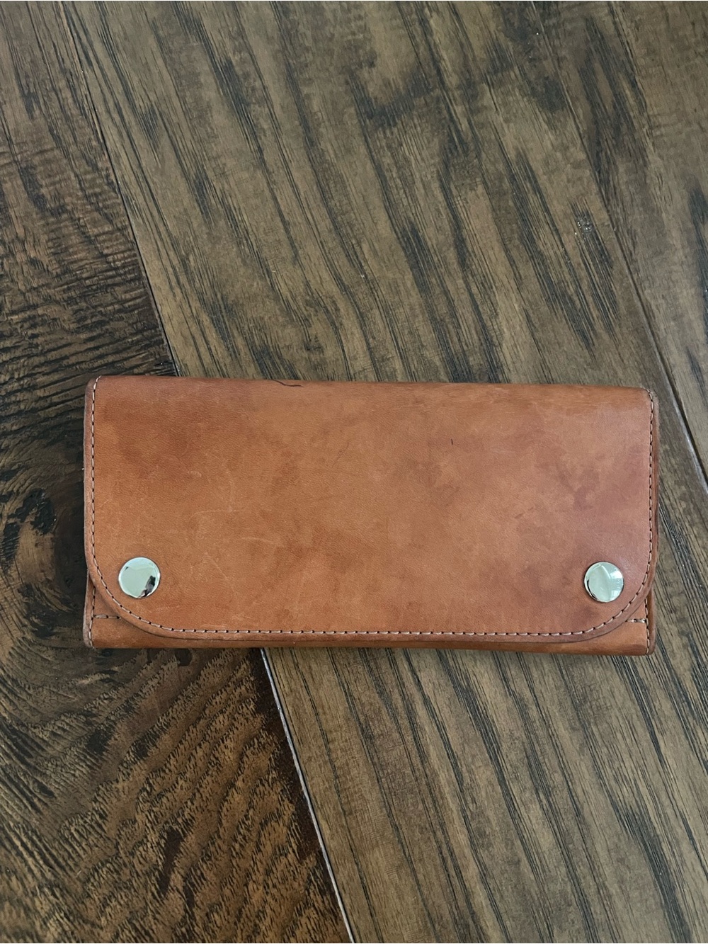 Women's Tan Leather Wallet - Stylish Continental Clutch
